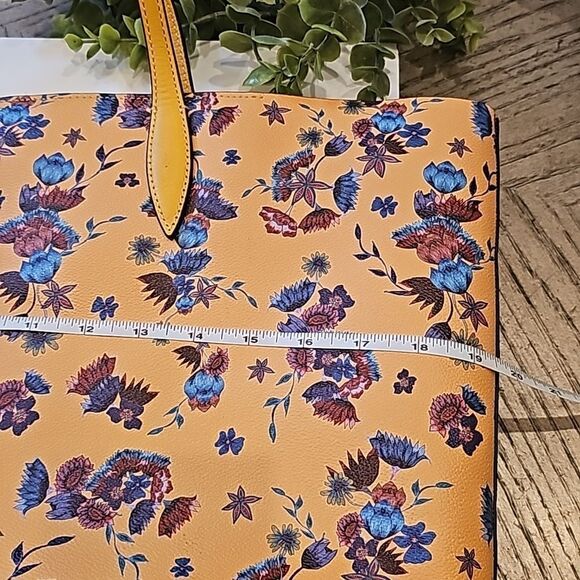 Rebecca Minkoff yellow floral leather tote NWT - Picture 10 of 13